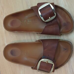Birkenstock Big Buckle Madrid Oiled Leather Sandal